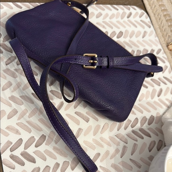 Michael Kors Purple Crossbody Bag with Gold Accents- NWOT - Picture 4 of 4